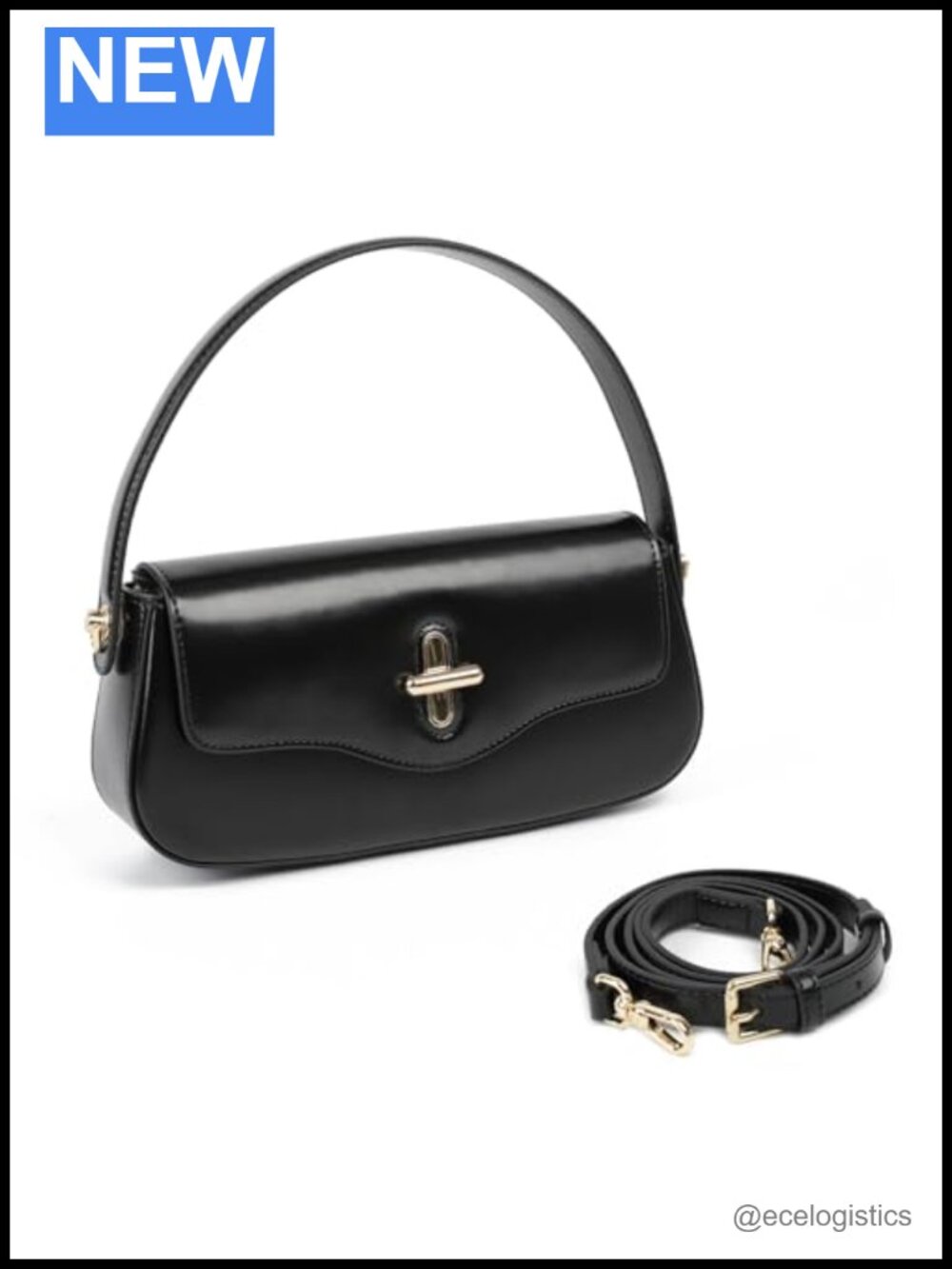 Genuine Leather Crossbody Bag Women Top Handle Purse 3 Compartments Detachable